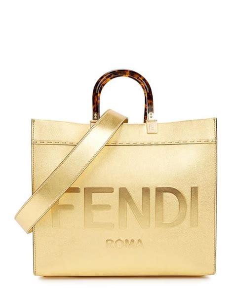 fendi top handle tote|Fendi sunshine tote strap.